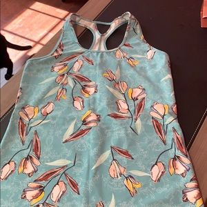 Green floral tank top by Calia